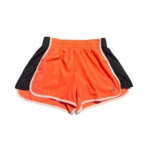 bcg Orange and Black Active Running Shorts Size Large